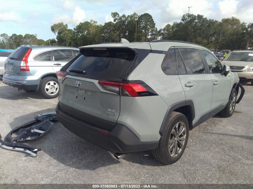 2022 TOYOTA RAV4 HYBRID XLE PREMIUM - 4T3B6RFV8NU090676