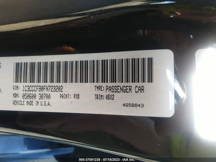2015 CHRYSLER 200 LX - 1C3CCCFB0FN723202
