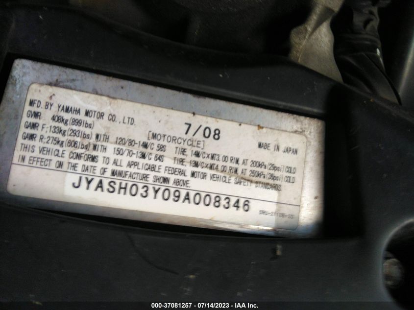 2009 YAMAHA YP400 - JYASH03Y09A008346