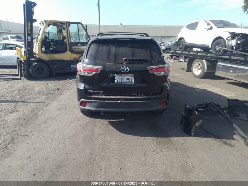2016 TOYOTA HIGHLANDER LE - 5TDZARFH4GS020085