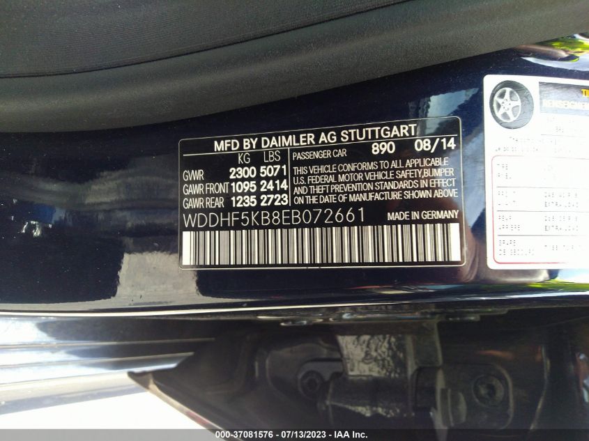 2014 MERCEDES-BENZ E-CLASS E 350 - WDDHF5KB8EB072661