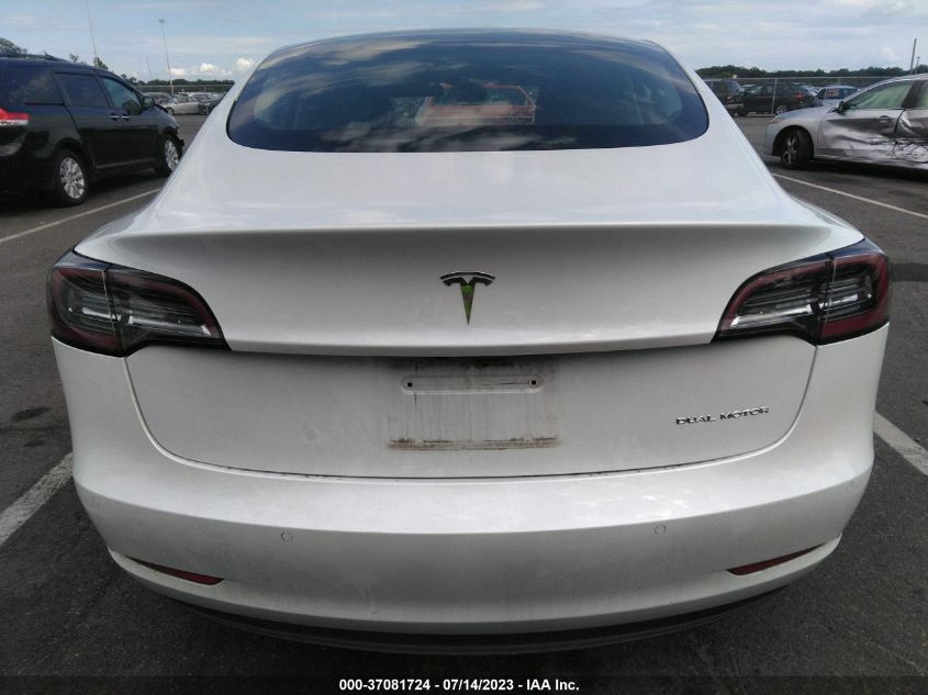 2021 TESLA MODEL 3 LONG RANGE - 5YJ3E1EB5MF906652