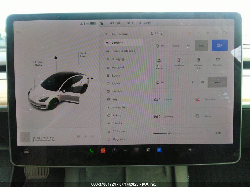 2021 TESLA MODEL 3 LONG RANGE - 5YJ3E1EB5MF906652