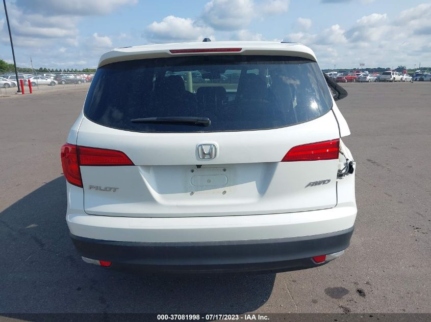 2017 HONDA PILOT EX-L - 5FNYF6H67HB101708