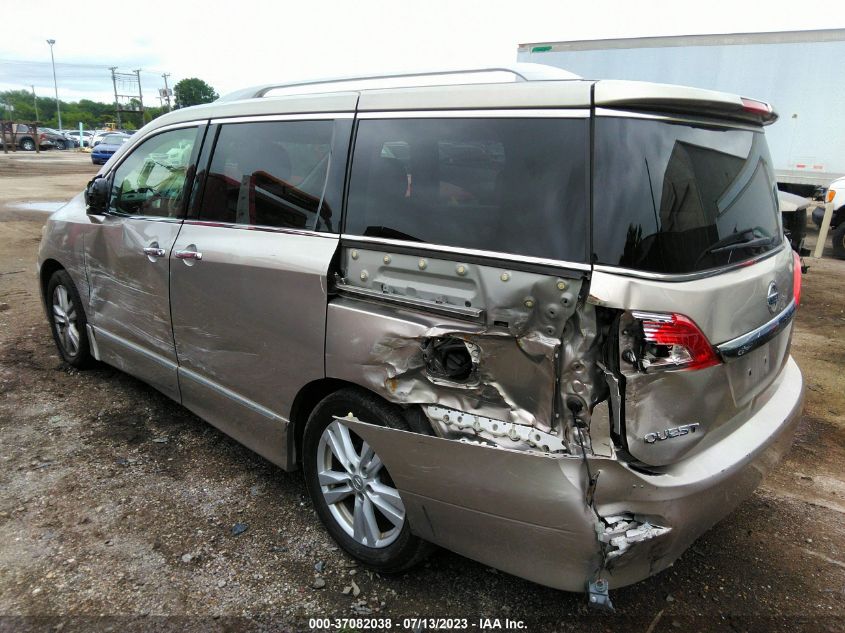 2013 NISSAN QUEST SL - JN8AE2KP7D9067230