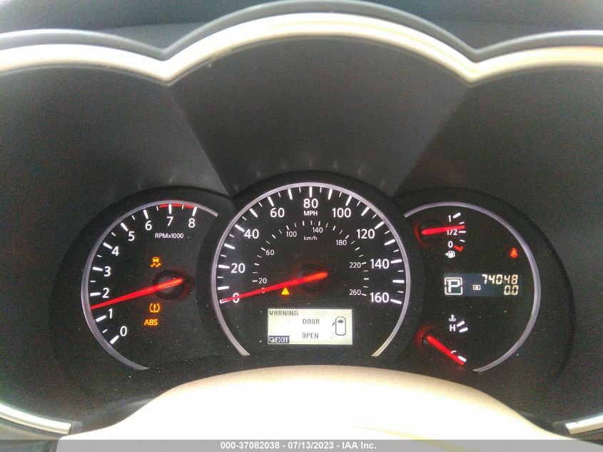 2013 NISSAN QUEST SL - JN8AE2KP7D9067230