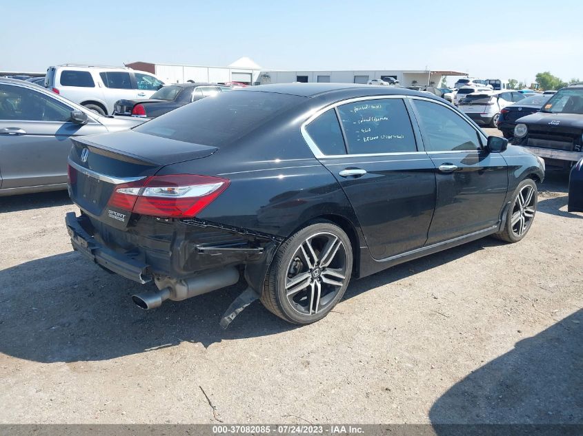 2017 HONDA ACCORD SEDAN SPORT SE - 1HGCR2F16HA227487