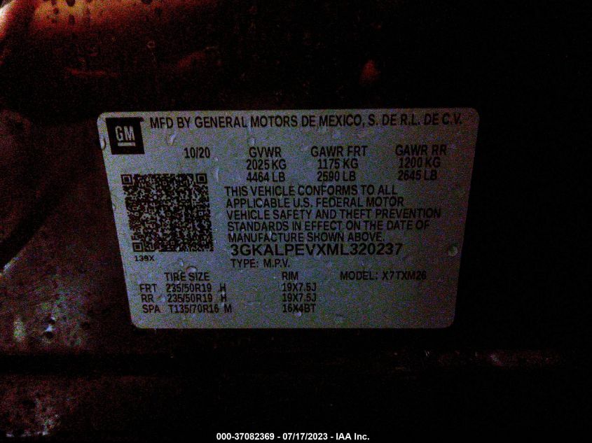2021 GMC TERRAIN SLT - 3GKALPEVXML320237