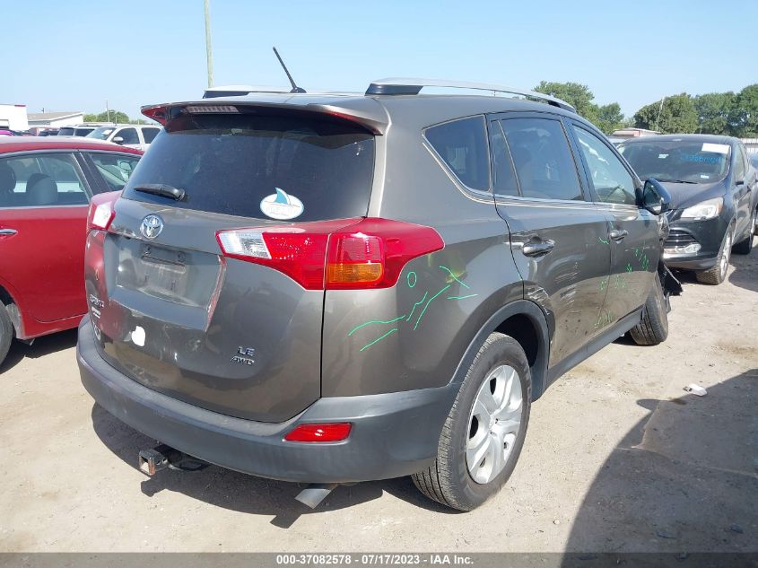 2013 TOYOTA RAV4 LE - JTMBFREV3DD036666