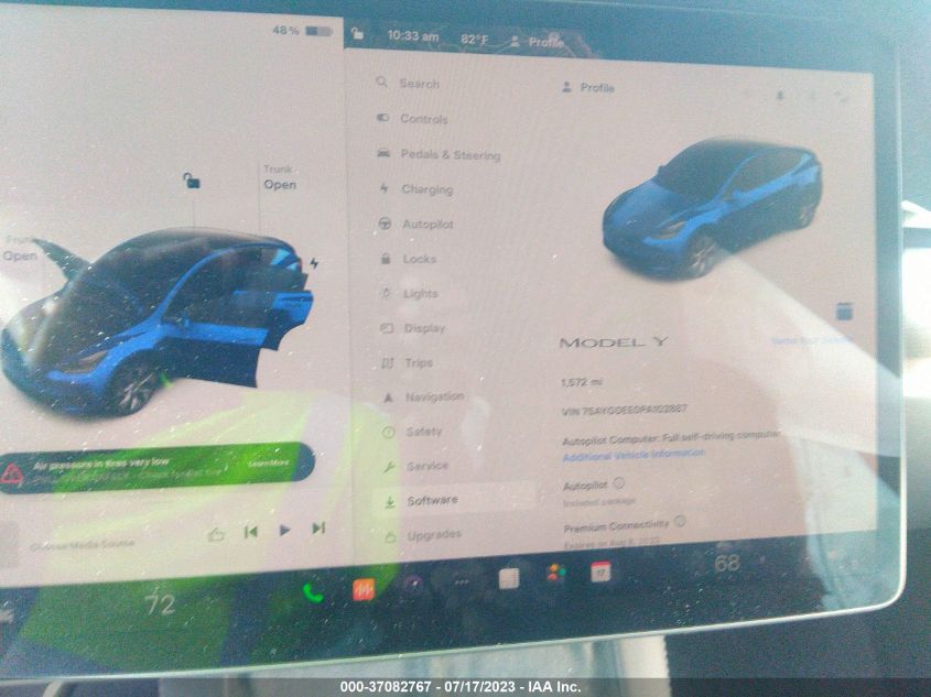 2023 TESLA MODEL Y LONG RANGE - 7SAYGDEE0PA102887