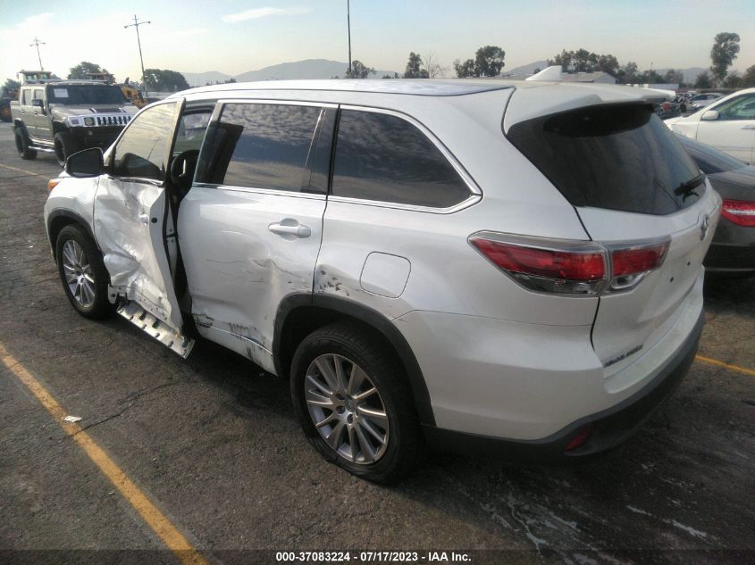 2015 TOYOTA HIGHLANDER XLE - 5TDKKRFH5FS107281