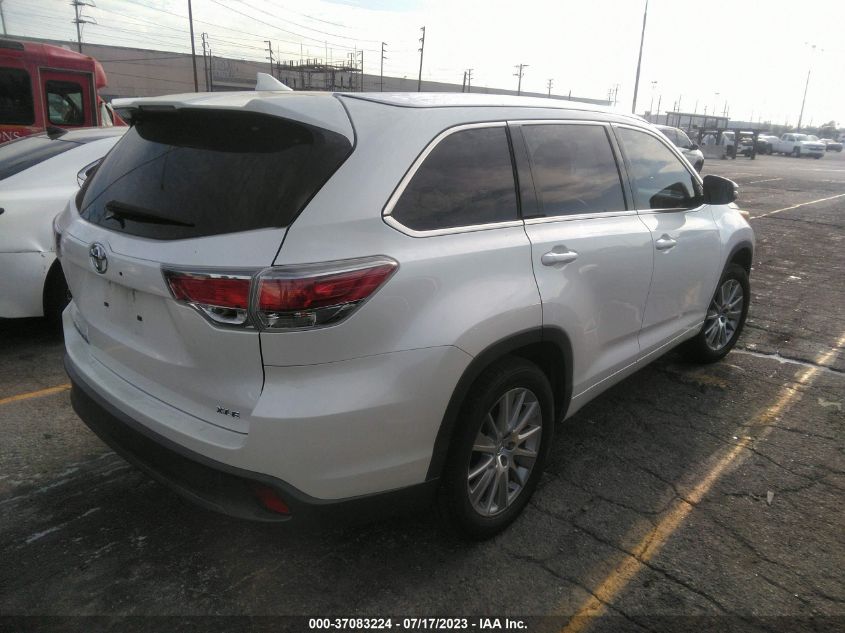 2015 TOYOTA HIGHLANDER XLE - 5TDKKRFH5FS107281