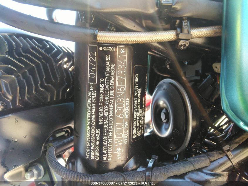 2022 BMW R NINE T PURE WB10L6303N6F73341