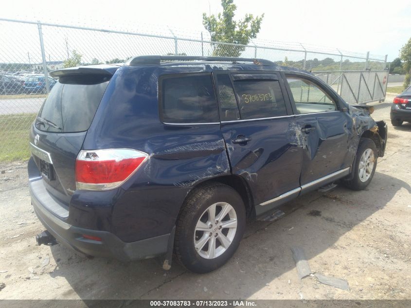 2013 TOYOTA HIGHLANDER - 5TDBK3EH3DS192097