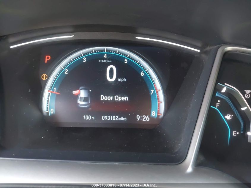 2017 HONDA CIVIC SEDAN EX - 19XFC2F70HE009589