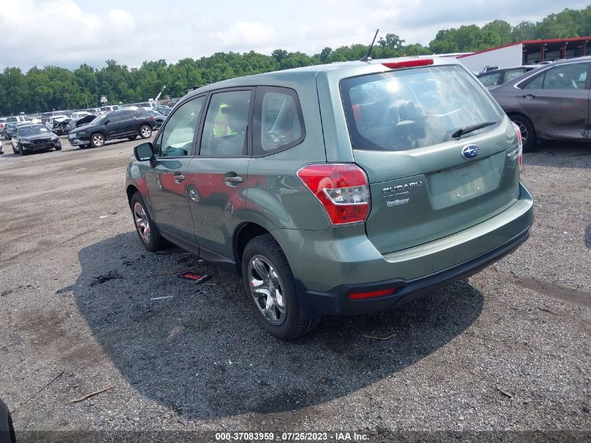 2015 SUBARU FORESTER 2.5I - JF2SJAAC7FH841331