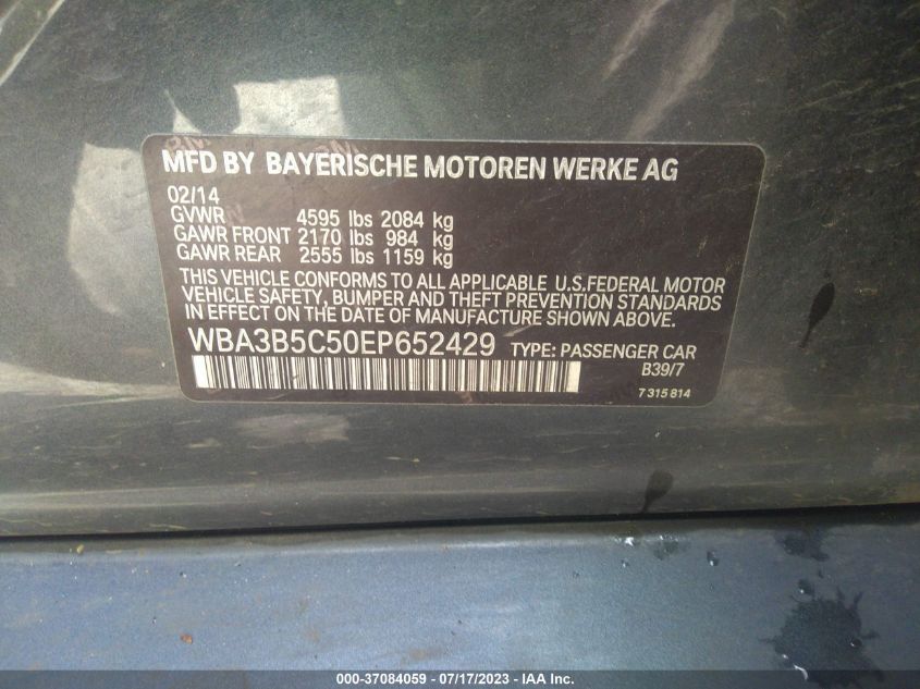 2014 BMW 3 SERIES 328I XDRIVE - WBA3B5C50EP652429