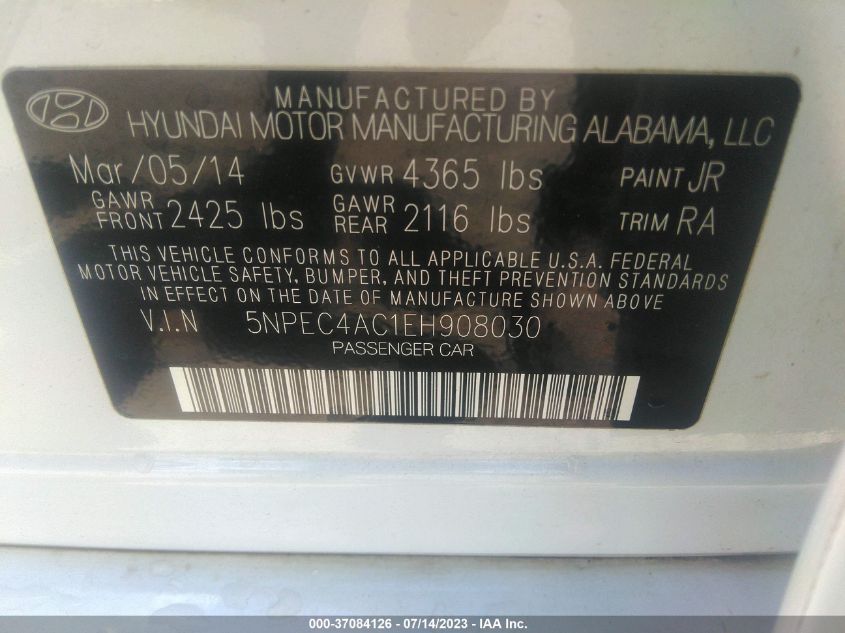 2014 HYUNDAI SONATA LIMITED - 5NPEC4AC1EH908030