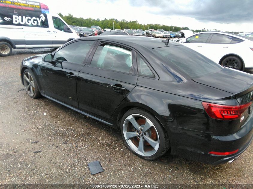 2019 AUDI S4 PRESTIGE WAUC4AF49KA026060