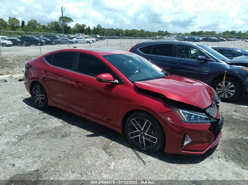 2019 HYUNDAI ELANTRA SPORT - KMHD04LB2KU890501