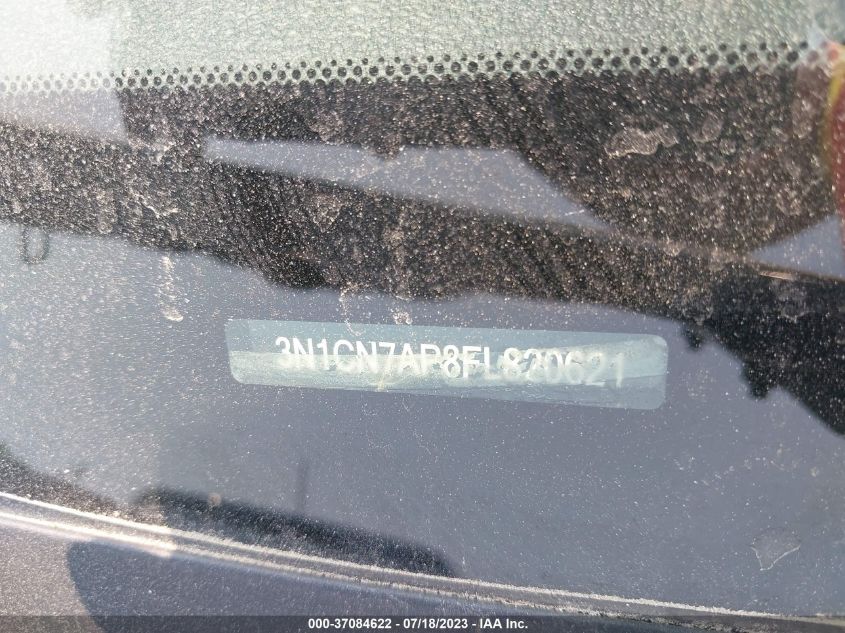 2015 NISSAN VERSA S/S PLUS/SV/SL - 3N1CN7AP8FL820621