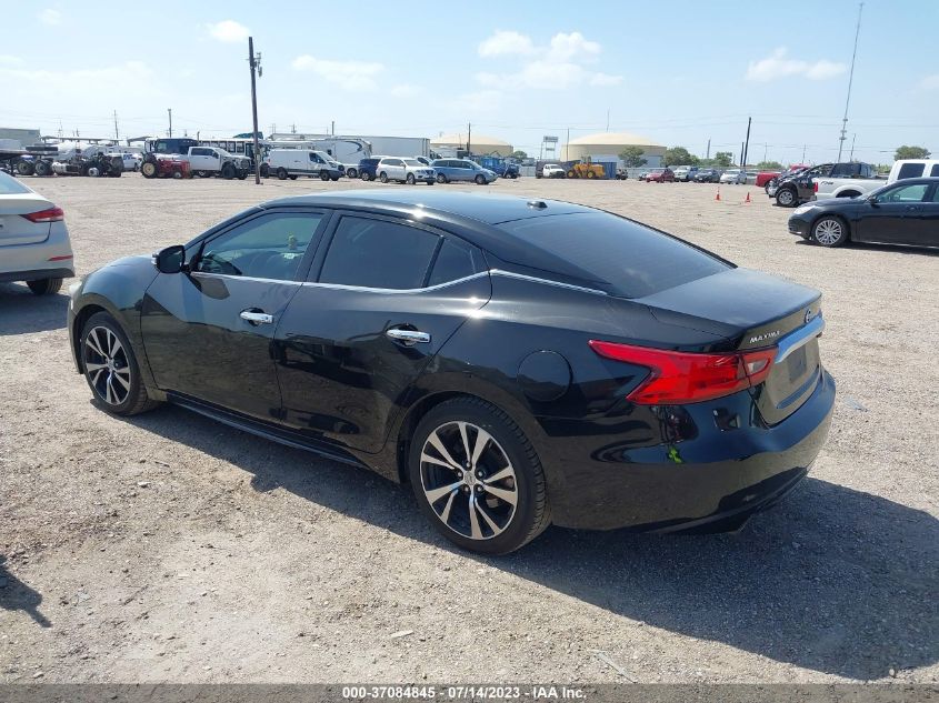 2018 NISSAN MAXIMA 3.5S/SV/SL/SR/PLAT - 1N4AA6AP4JC378070