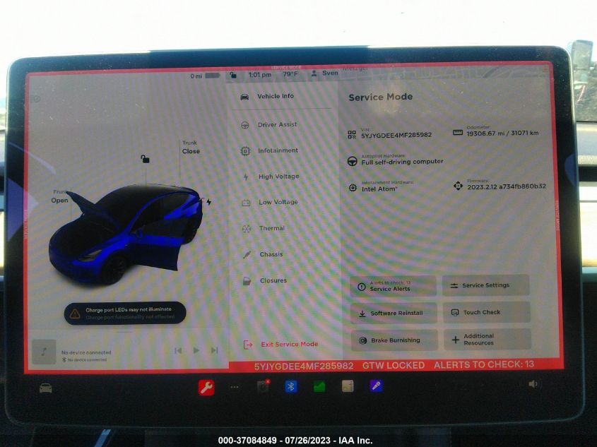 2021 TESLA MODEL Y LONG RANGE - 5YJYGDEE4MF285982