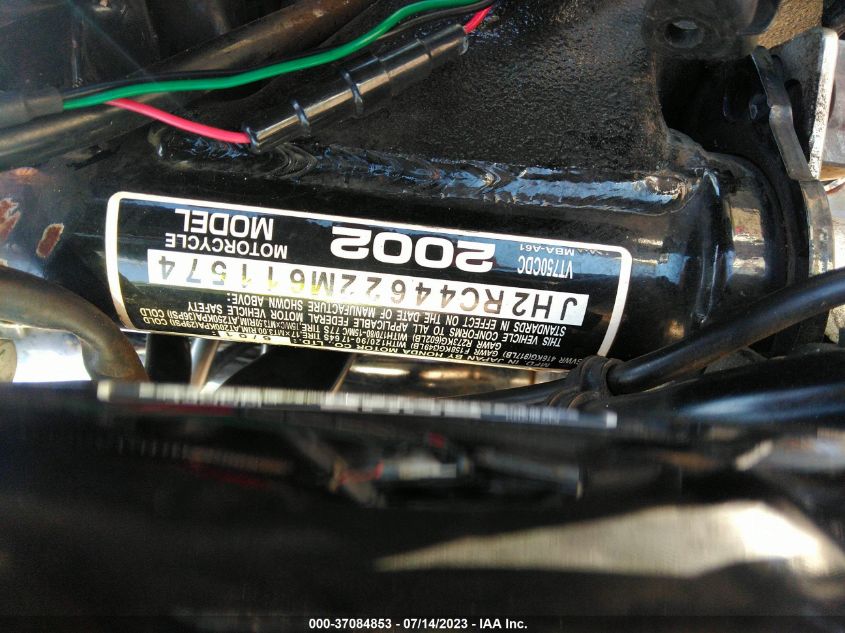 2002 HONDA VT750 CDC JH2RC44622M611574