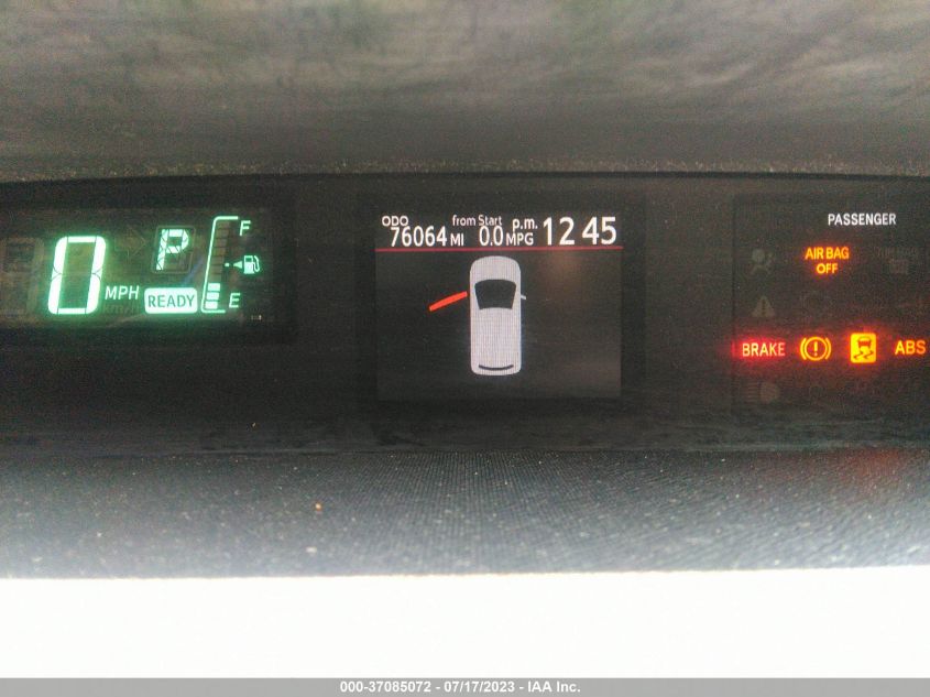 2013 TOYOTA PRIUS C ONE/TWO/THREE/FOUR - JTDKDTB35D1035123
