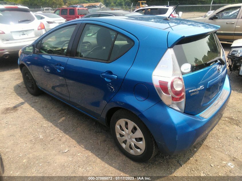 2013 TOYOTA PRIUS C ONE/TWO/THREE/FOUR - JTDKDTB35D1035123