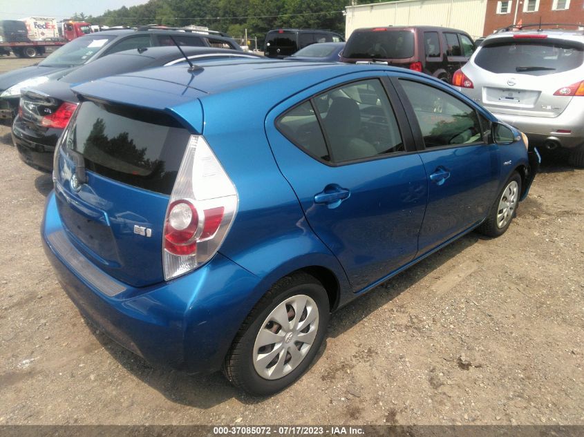 2013 TOYOTA PRIUS C ONE/TWO/THREE/FOUR - JTDKDTB35D1035123