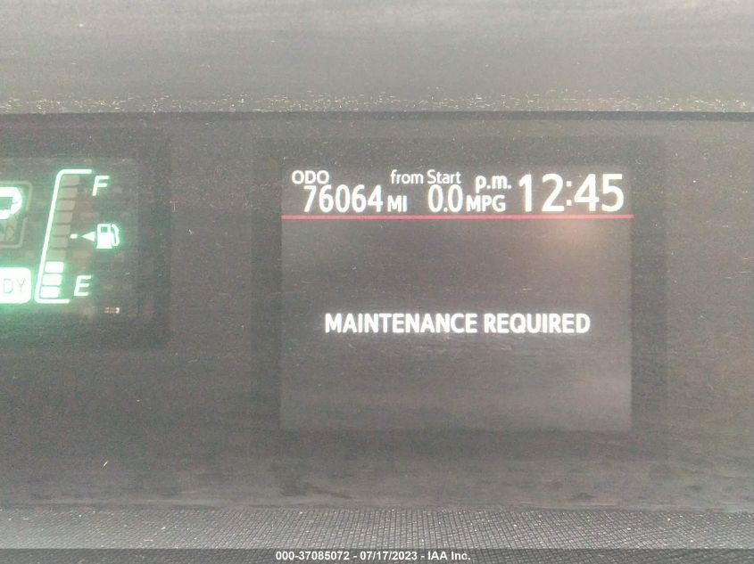 2013 TOYOTA PRIUS C ONE/TWO/THREE/FOUR - JTDKDTB35D1035123