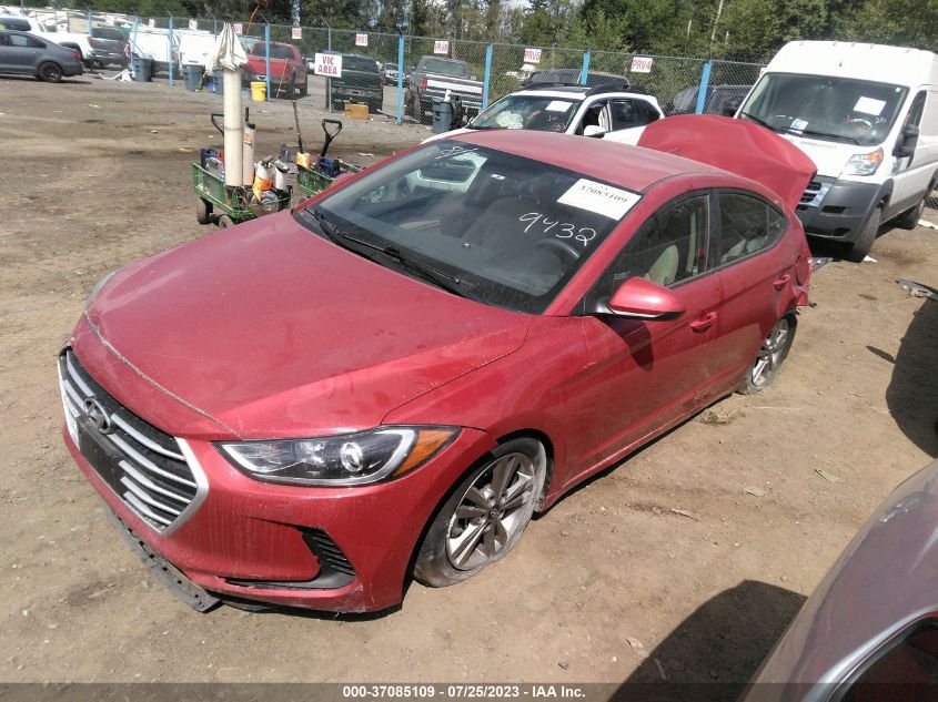 2018 HYUNDAI ELANTRA LIMITED/VALUE EDITION/SEL - 5NPD84LF5JH435943