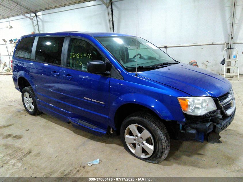 2013 DODGE GRAND CARAVAN SE - 2C4RDGBG0DR772492