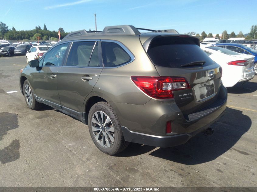 2015 SUBARU OUTBACK 2.5I LIMITED - 4S4BSALCXF3218688