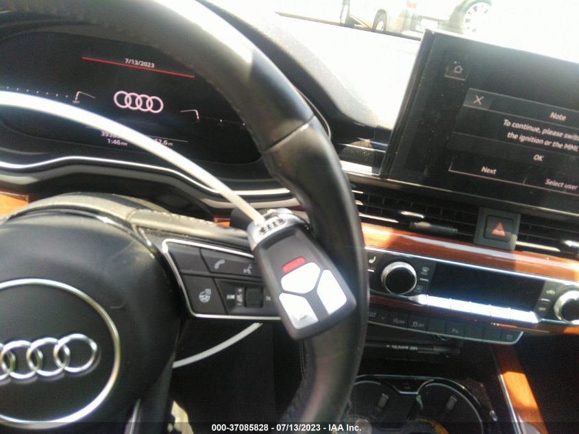 2020 AUDI A5 SPORTBACK PREMIUM PLUS - WAUCNCF55LA020615