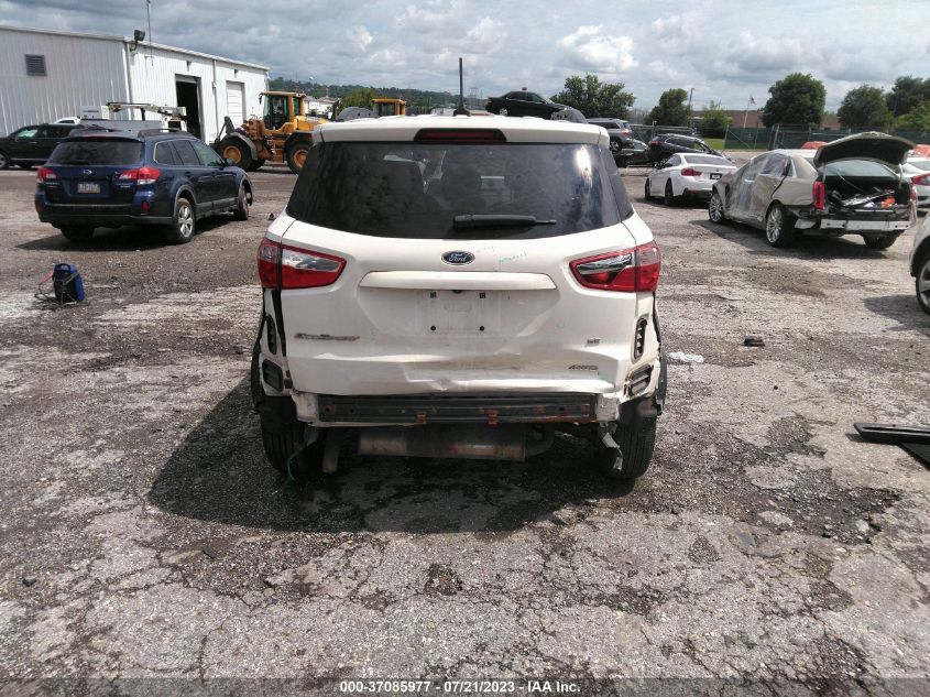 2018 FORD ECOSPORT SE - MAJ6P1UL7JC168269