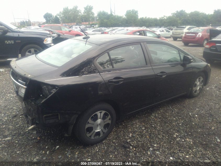 2013 HONDA CIVIC HYBRID 19XFB4F20DE200281