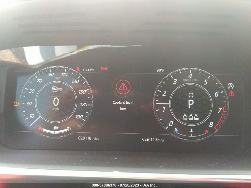 2019 LAND ROVER RANGE ROVER SPORT SVR - SALWZ2SE0KA834330