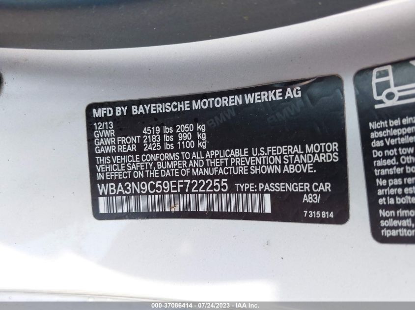 2014 BMW 4 SERIES 428I XDRIVE - WBA3N9C59EF722255