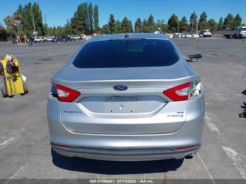 2013 FORD FUSION SE HYBRID - 3FA6P0LU9DR345415