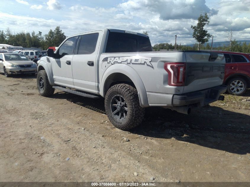 2017 FORD F-150 RAPTOR - 1FTFW1RG1HFC60222