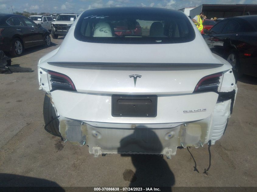 2022 TESLA MODEL 3 - 5YJ3E1EC4NF266766
