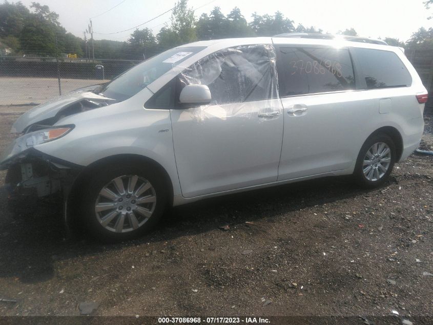 2017 TOYOTA SIENNA XLE - 5TDDZ3DC5HS162194