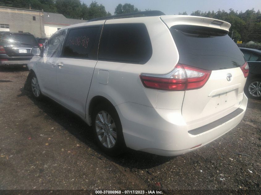 2017 TOYOTA SIENNA XLE - 5TDDZ3DC5HS162194