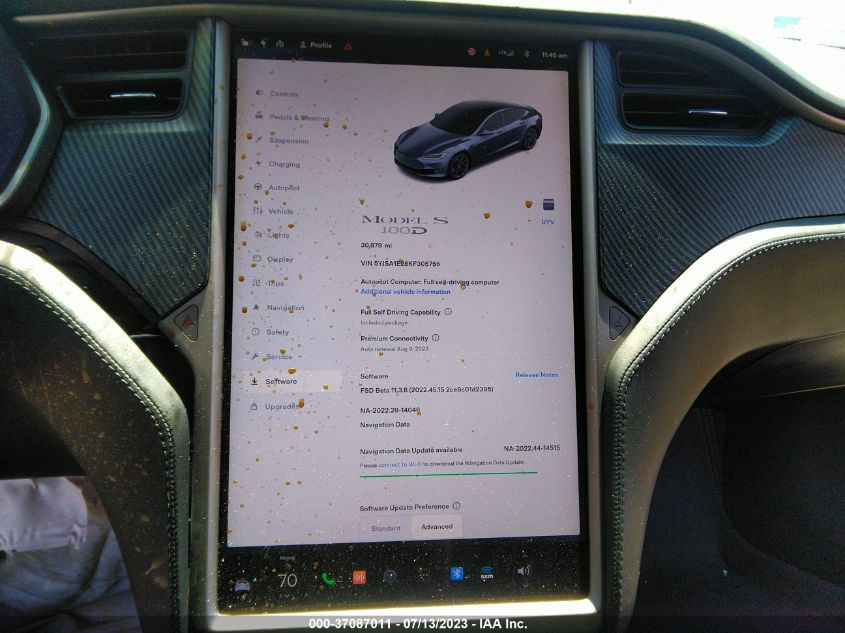 2019 TESLA MODEL S - 5YJSA1E28KF305756