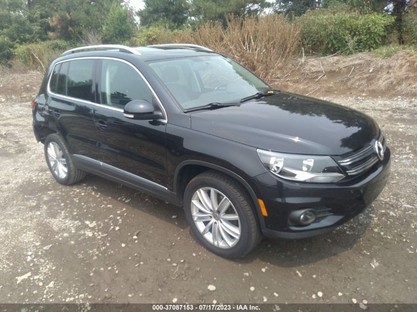 2013 VOLKSWAGEN TIGUAN SE W/SUNROOF & NAV - WVGAV7AX0DW512284