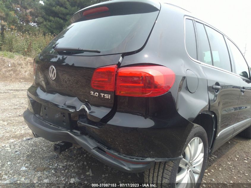 2013 VOLKSWAGEN TIGUAN SE W/SUNROOF & NAV - WVGAV7AX0DW512284