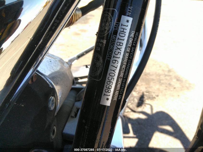 2007 HARLEY-DAVIDSON FLSTF 1HD1BX5167Y056981