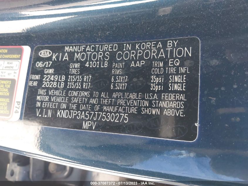 2018 KIA SOUL + - KNDJP3A57J7530275
